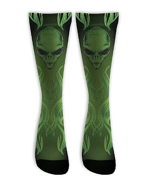 Meia  Cano Alto - ET Alien Pinstrip