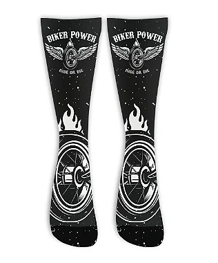 Meia  Cano Alto - Bike Power Wheels