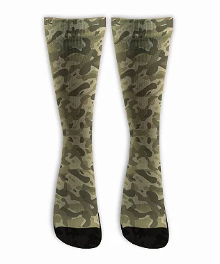 Meia  Cano Alto - Camuflagem Caramelo