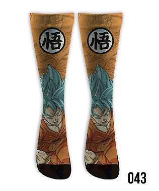 Meia  Cano Alto - Goku