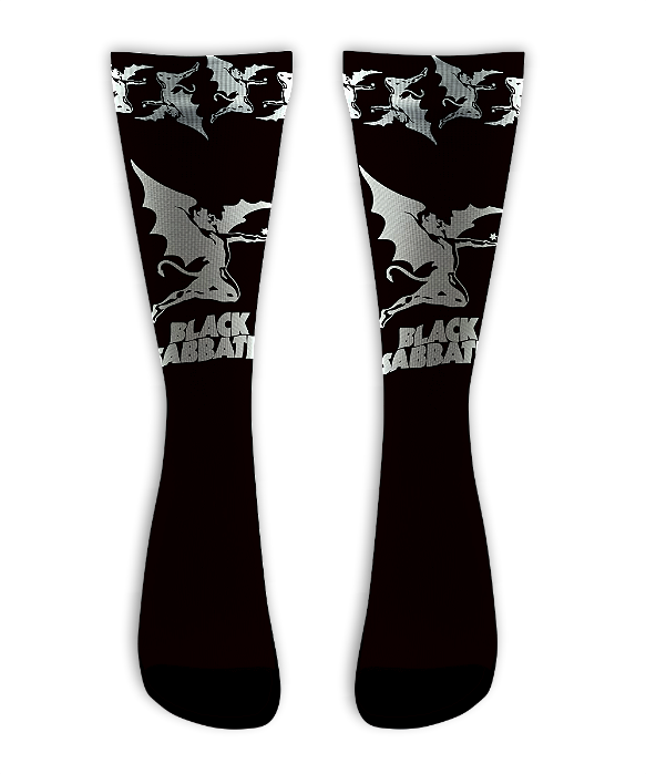 Meia  Cano Alto - Black Sabbath - Originals