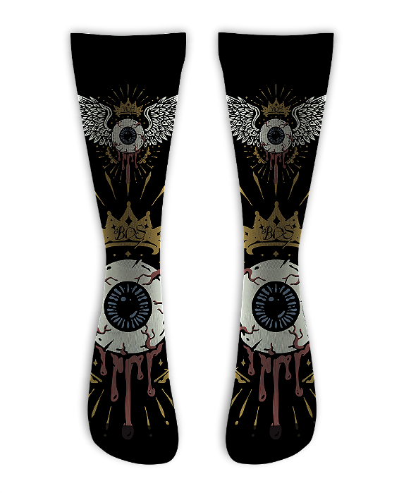 Meia  Cano Alto - FLy Eye King
