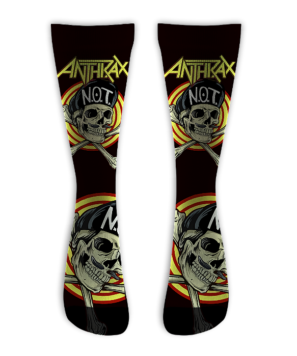 Meia  Cano Alto - Antrhax Bones