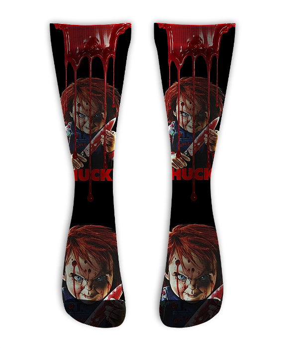 Meia  Cano Alto - Chucky Boneco Assassino