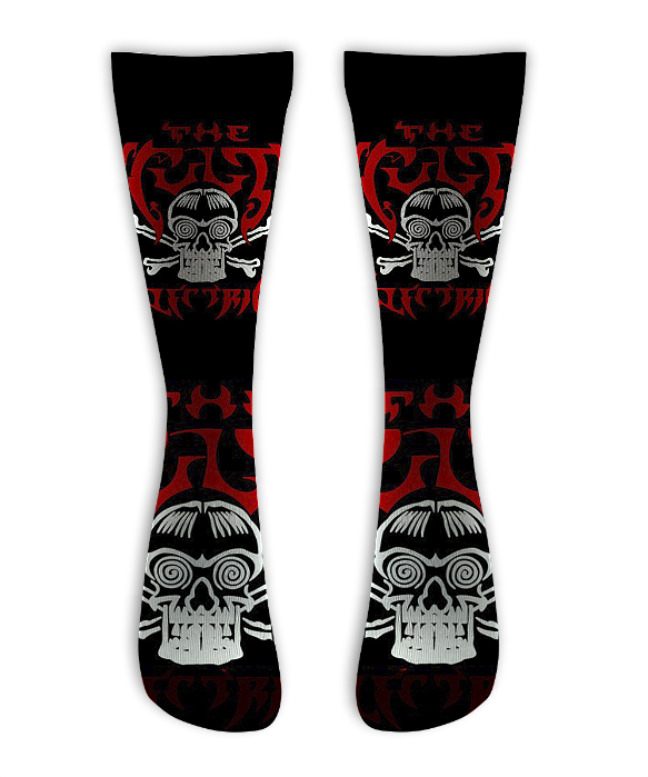 Meia  Cano Alto - The Cult Skull