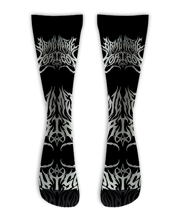 Meia  Cano Alto - Bring Me The Horizon - Black
