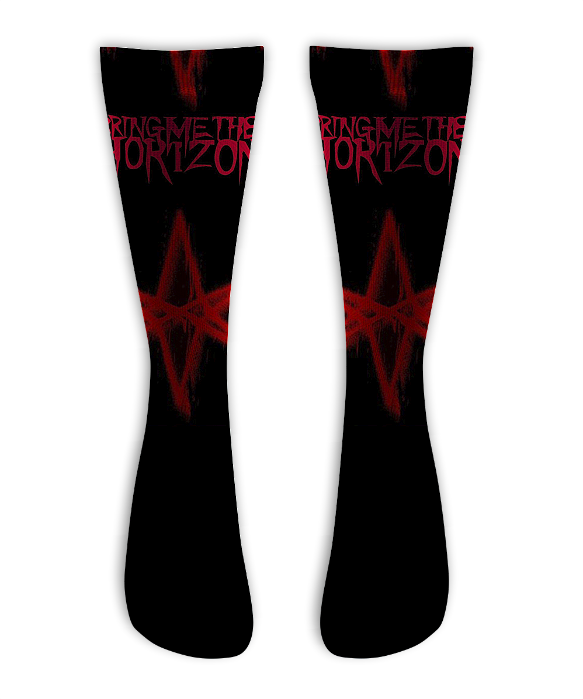 Meia  Cano Alto - Bring Me The Horizon - RED STAR