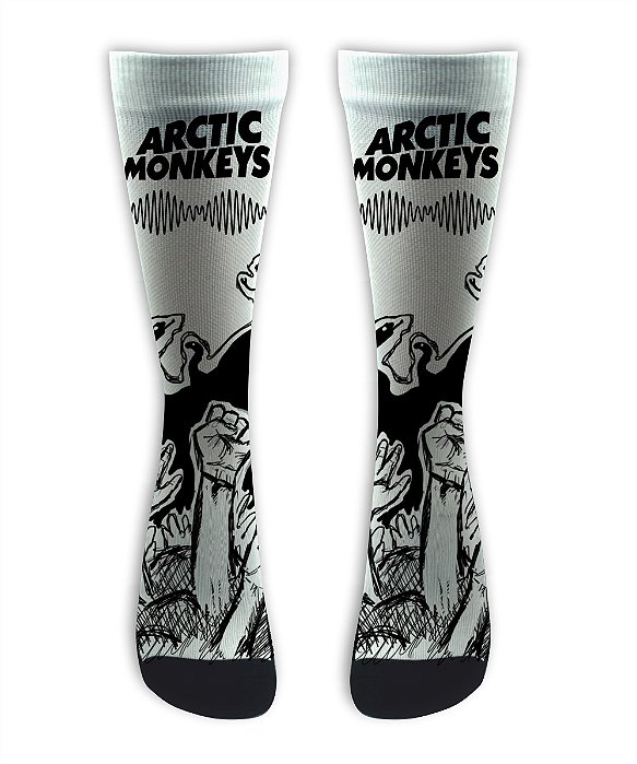 Meia  Cano Alto - ARCTIC MONKEYS - White