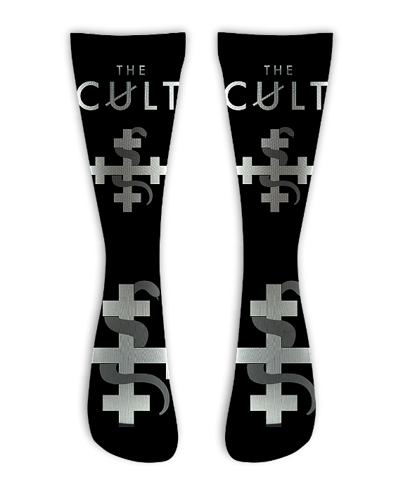 Meia  Cano Alto - The Cult TOUR 2025 - Black