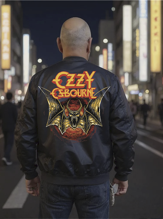 CORTA VENTO BOMBER PRETA OZZY