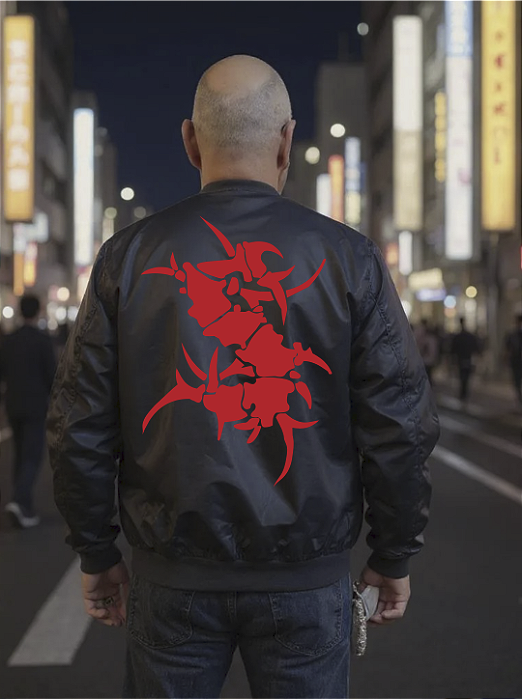 CORTA VENTO BOMBER PRETA SEPULTURA