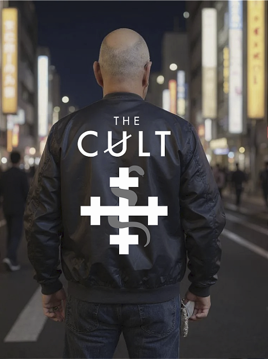 CORTA VENTO BOMBER PRETA THE CULT