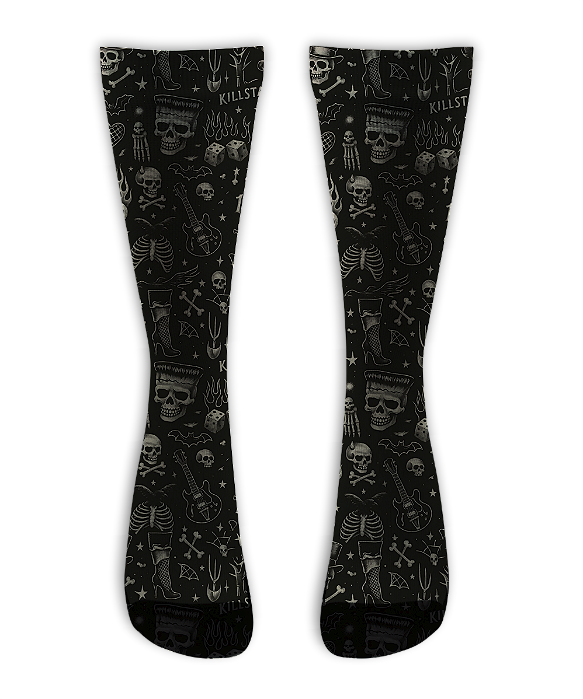 Meia Cano Alto - Kill Star