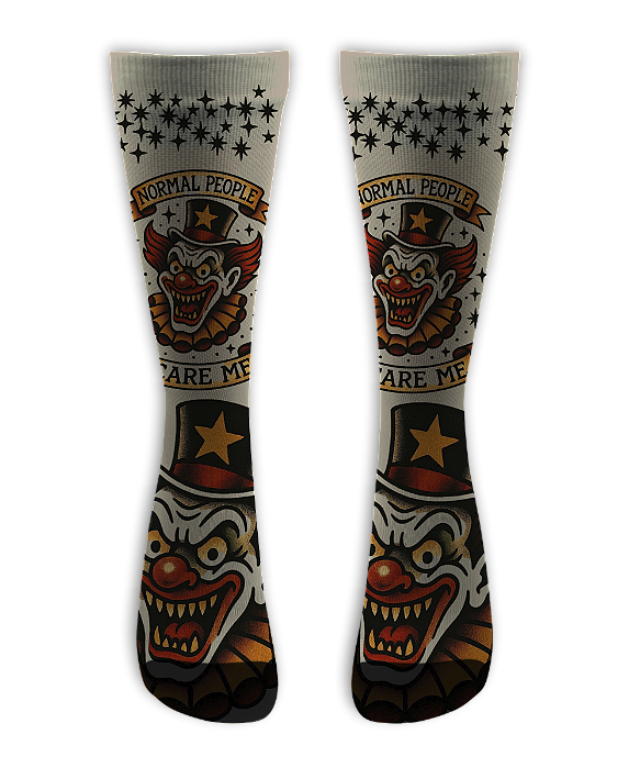 Meia Cano Alto - Palhaço Normal People