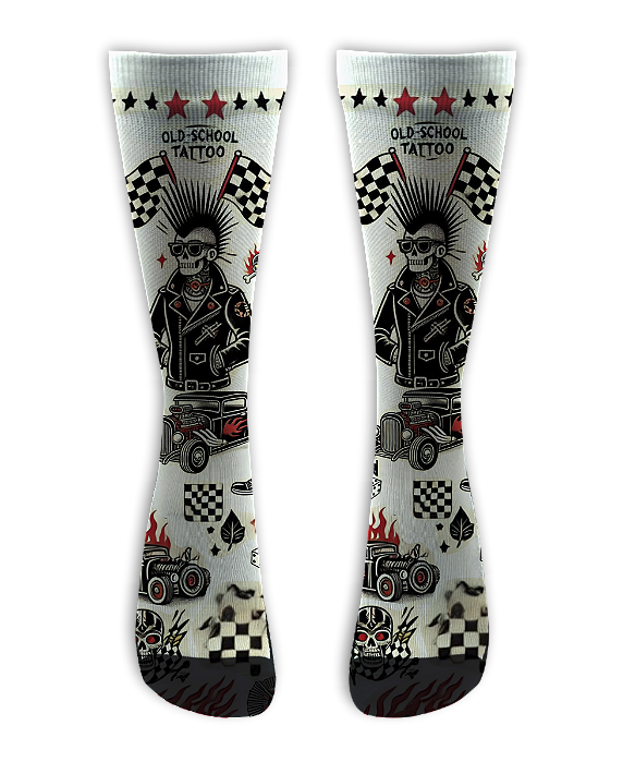 Meia Cano Alto - School of Tattoo