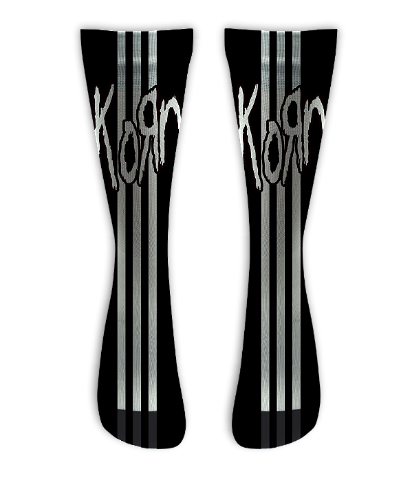 Meia Cano Alto - Korn - Stripes