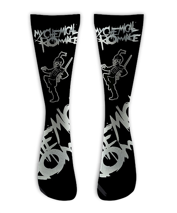 Meia Cano Alto - My Chemical Romance - Soldier Black