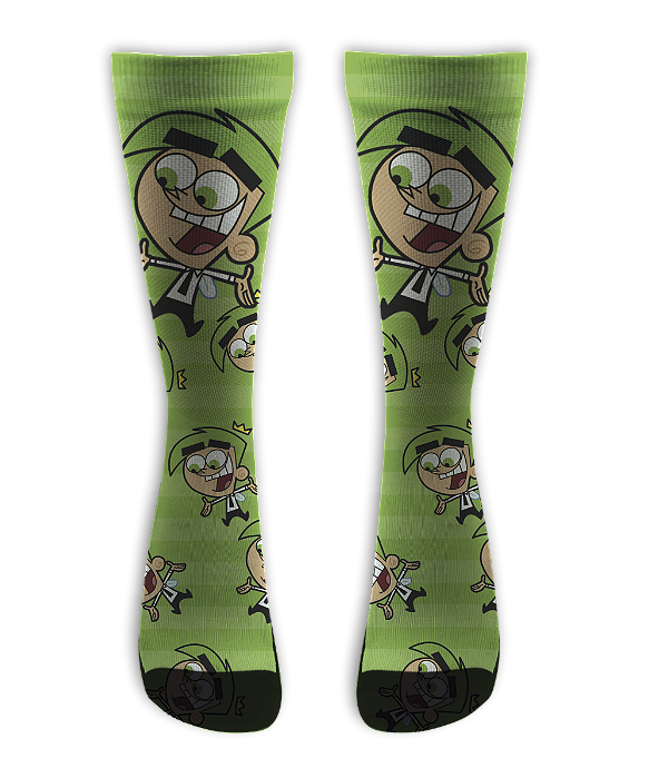 Meia Cano Alto - Padrinhos Magicos Green