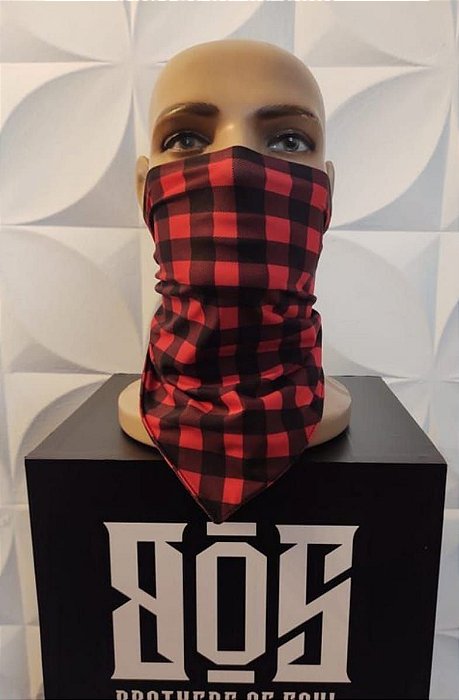 Bandana Xadrez Vermelha