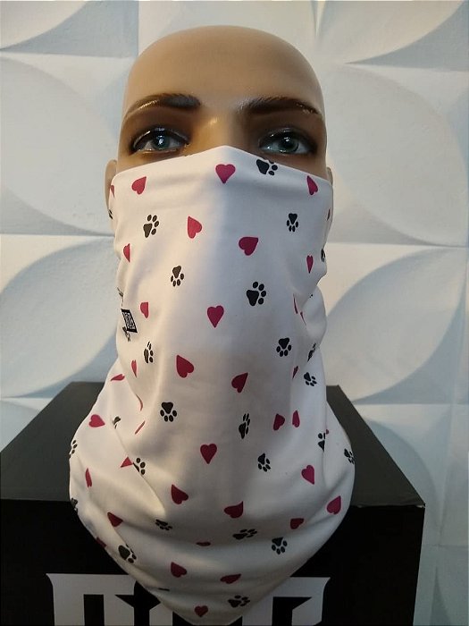 Bandana Patinhas Branca