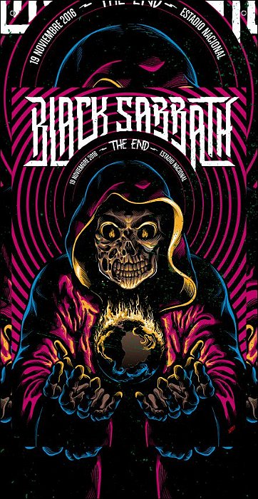 BANDEIRA TOALHA - BLACK SABBATH - THE END TOUR