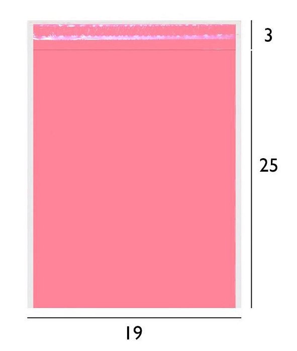 Envelope de Segurança Rosa Bebê 19x25