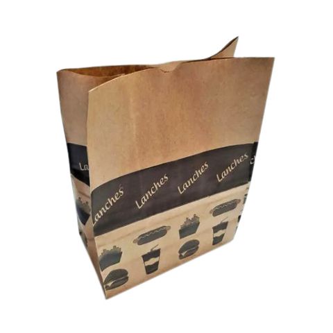 Saco Kraft Delivery M Preto - 50 unidades