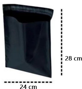 Envelope de Segurança para Envios Black 24x28