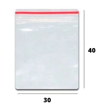 Sacos Plásticos Zip N11 - 30 x 40