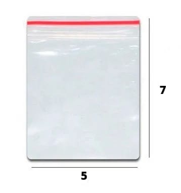 Sacos Plásticos Zip - N1 - 5 x 7