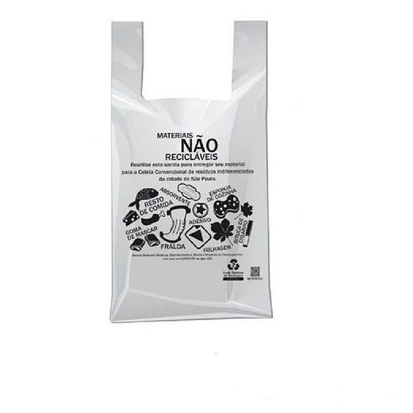 Sacola Alça Camiseta Cinza