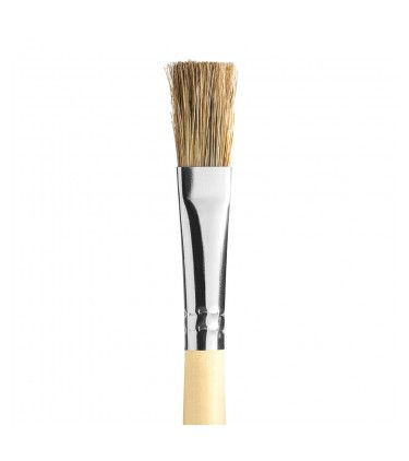 Pincel Artístico Chato pelo Suíno Gris 18mm - Mod. 820/18- Atlas