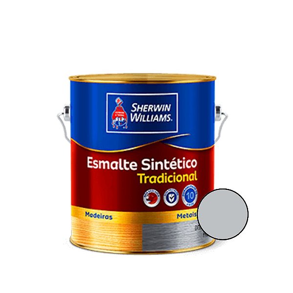 Esmalte Sintético Alto Brilho Cor Alumínio -900ml - Sherwin Williams