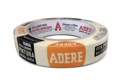 Fita Crepe Pintura Imobiliária Bege 427 24mmx50m - Adere