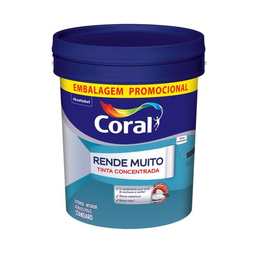 Tinta Acrílica Rende Muito Branco Balde 20l- Coral