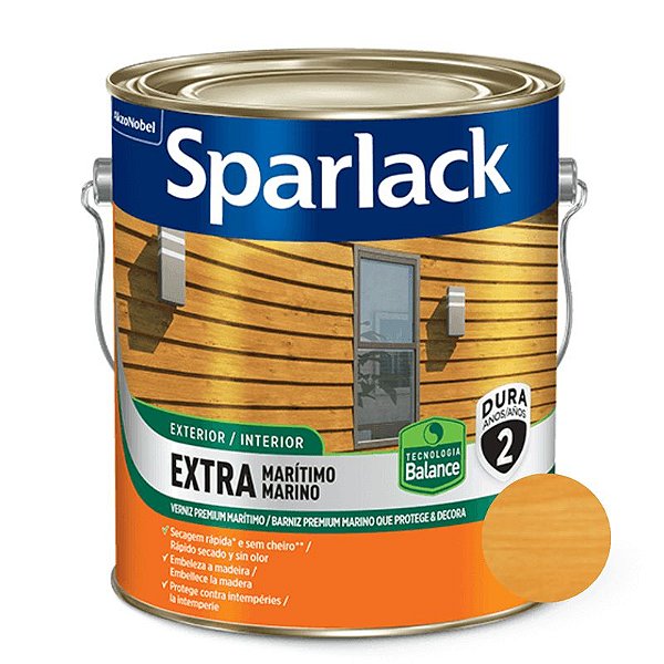 Verniz Extra Marítimo Balance Acetinado Natural 3,6l - Sparlack