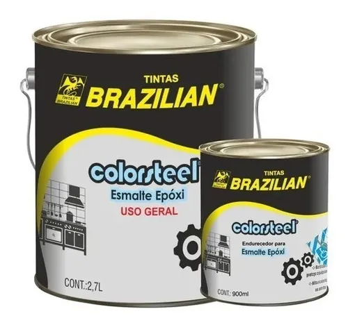 Tinta Epóxi Cinza Claro M N6,5 2,7L ColorSteel – Brazilian | Alta Resistência e Acabamento Premium