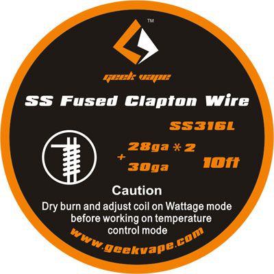Fio Wire p/ Resistência SS316L Fused Clapton (3 Metros) - Geekvape