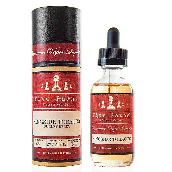 Líquido Kingside Tobacco - (Burley Tobacco) - Red - Five Pawns®