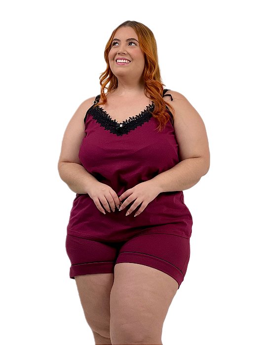 Shortdoll Plus Sizer com Detalhe em Gripi
