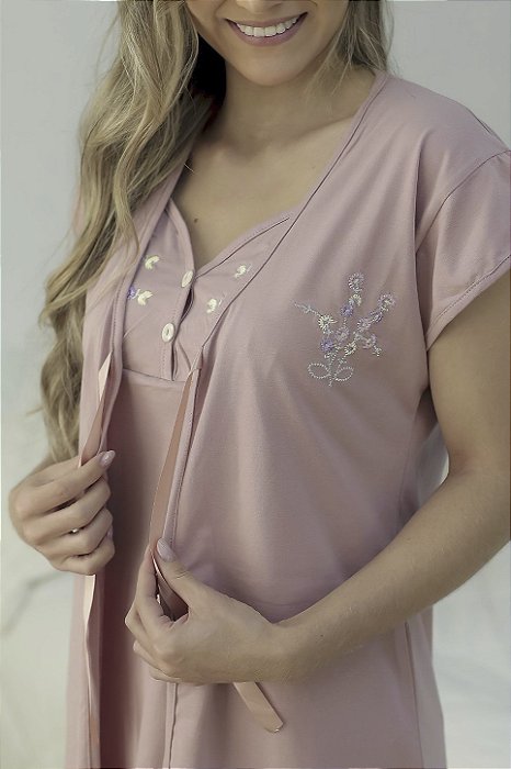 CONJUNTO DE CAMISOLA COM ROB