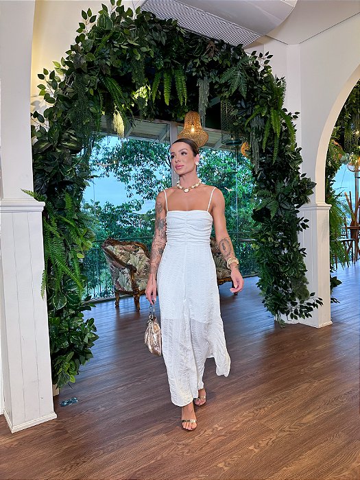 VESTIDO LUANI MIDI BRANCO