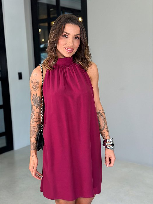 VESTIDO MARLIZE FUCSIA