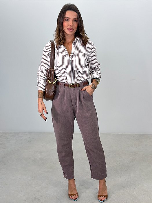 CALÇA ANNE MARROM