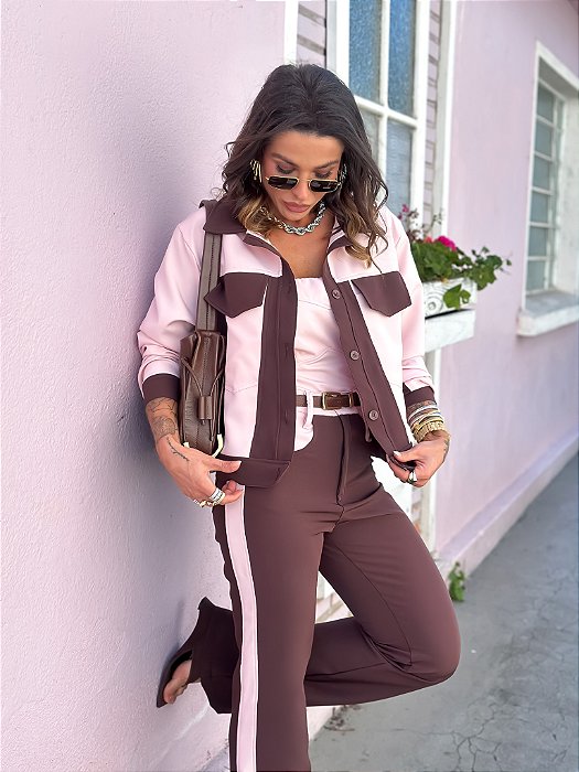 JAQUETA YASMIM MARROM