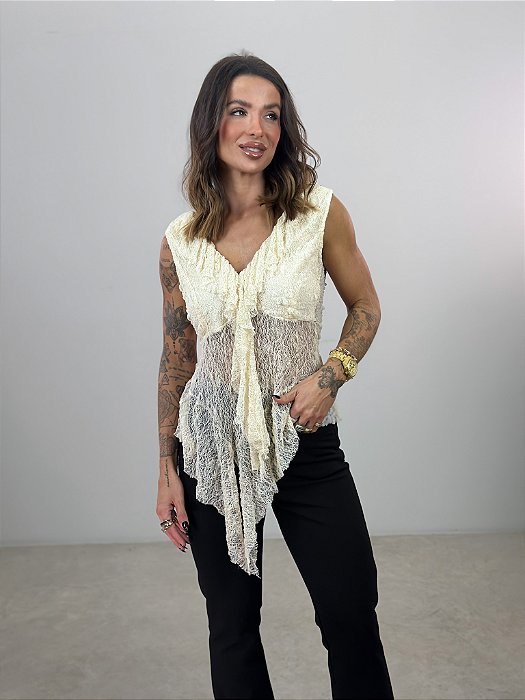 BLUSA DRIKA MANTEIGA