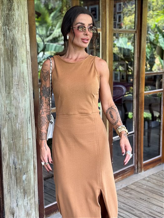 VESTIDO CENIRA DOCE DE LEITE