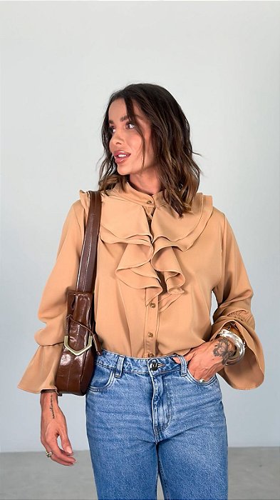 Blusa Liliana Caramelo