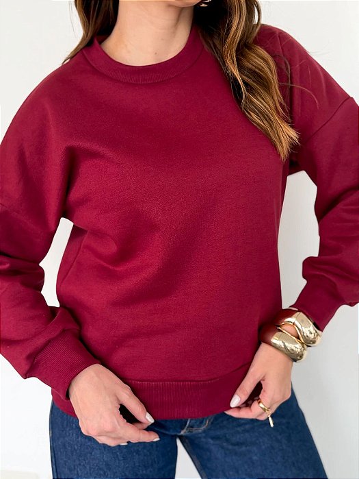 Blusa Moletom Oversized Básica