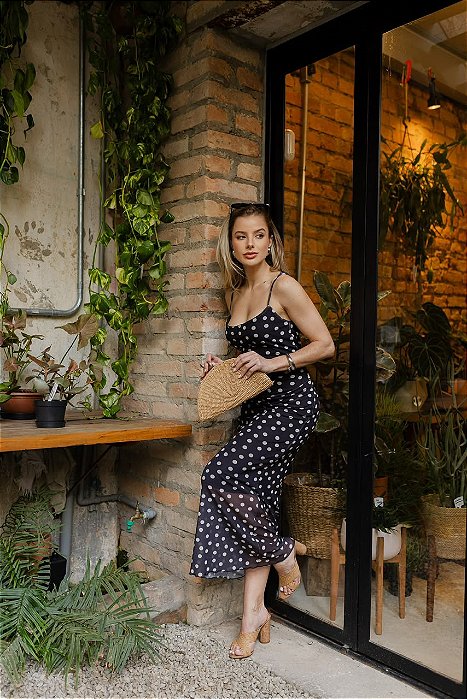 Vestido Alça Tule